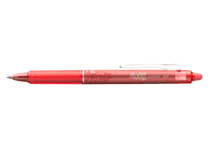 Stylo Roller Pilot - FriXion Ball Clicker - Encre gel - Rose corail - Pointe moyenne