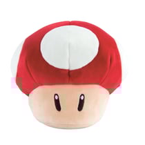 Peluche Mocchi Mocchi Super Mario : champignon rouge - Tomy