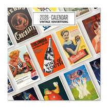 Calendrier mural 2026 - Publicitã  Vintage - 30 x 30 cm
