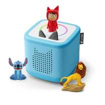 Mon 1er coffret Toniebox 2 - Tonies® - Bleu Ciel - Disney (Stitch + Roi Lion)