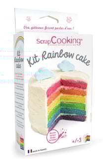 Kit décoration azyme ScrapCooking - Arc-en-ciel - 40 g