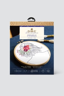 Kit broderie - Coiffure florale