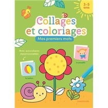 Collages et coloriages - Premiers mots (3-5 a.)