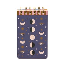 Bloc-notes Designworks - 8,9 x 14 cm - Moon phases - 160 pages lignées
