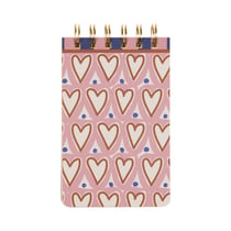 Bloc-notes Designworks - 8,9 x 14 cm - Hearts - 160 pages lignées
