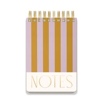 Bloc-notes Designworks - 14,5 x 21,5 cm - Lilac ochre stripes - 192 pages lignées