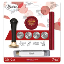Kit de cire à cacheter Aladine - Joyeux Noël et Bonne Année