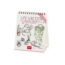 Calendrier de bureau 2026 Legami - Life is better with cats - 12 x 14,5 cm 