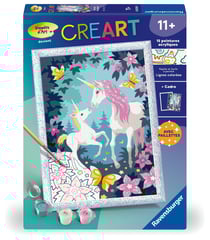 Peinture au numéro Ravensburger - CreArt - Licornes magiques - 18 x 24 cm
