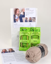 Kit Plassard - Foulard triangle beige