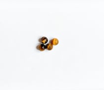 Pierres naturelles marrons 8 mm
