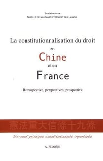 La constitutionnalisation du droit en Chine et en France : rétrospective, perspectives, prospective : dix-neufs principes constitutionnels importants