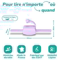 Lampe de lecture 3-en-1 Lizia - Violet