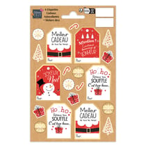 Lot de 6 étiquettes Editions Cely - C'est Noël