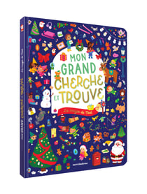 Mon grand cherche et trouve : La magie de Noël : Un livre grand format avec plus de 350 éléments à retrouver !