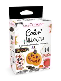 Lot de 3 colorants alimentaires en poudre ScrapCooking® - Halloween - 15 g