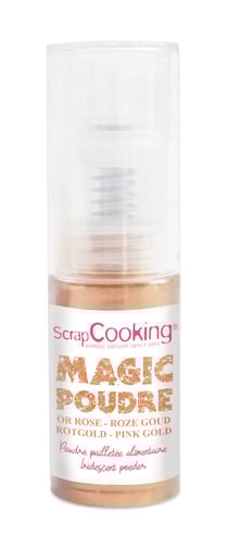 Poudre pailletée alimentaire ScrapCooking® - Or rose - 7 g