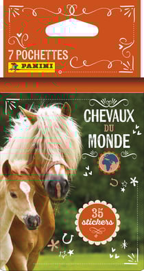 Lot de 7 blisters Panini - Chevaux