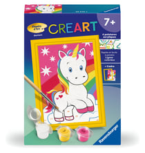 Peinture au numéro Ravensburger - CreArt Kids - Adorable licorne - 8 x 12 cm