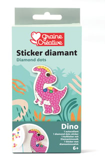 Sticker Diamant Diamond Dots Graine Créative - Dino