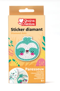 Sticker Diamant Diamond Dots Graine Créative - Paresseux
