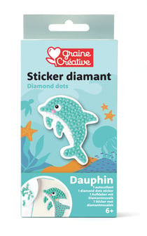 Sticker diamant Graine Créative - Dauphin