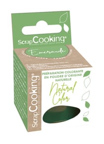 Colorant alimentaire en poudre d'origine naturelle ScrapCooking® - Vert - 10 g