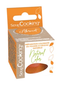 Colorant alimentaire en poudre d'origine naturelle ScrapCooking®- Orange - 3 g