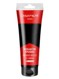 Tube 250 ml de peinture Caran d’Ache Gouache Studio - Noir