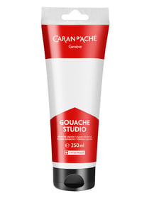 Tube 250 ml de peinture Caran d’Ache Gouache Studio - Blanc