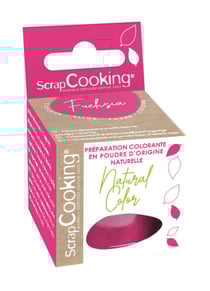 Colorant alimentaire en poudre d'origine naturelle Scrapcooking - Rose foncé - 3 g