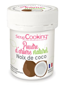 Poudre d'arôme naturel ScrapCooking® - Noix de coco - 15 g
