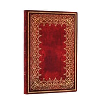Carnet Paperblanks - Rouge - Mini - Feuille d'Or - 208 pages lignées