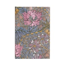 Carnet a couverture rigide morris chevrefeuille rose - mini - ligne - 176 p.