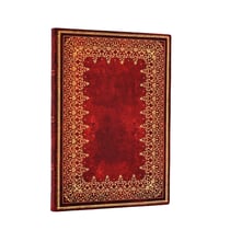 Carnet Paperblanks - Rouge - Midi - Feuille d'Or - 176 pages lignées