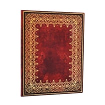Carnet Paperblanks - Rouge - Ultra - Feuille d'Or - 176 pages lignées