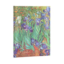 Carnet a couverture rigide iris de van gogh - ultra - non ligne - 144 p.