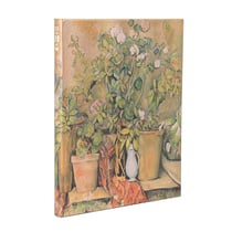 Carnet Paperblanks - Vert - Ultra - Pots en terre cuite et fleurs de cézanne - 144 pages lignées