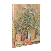 Carnet Paperblanks - Vert - Ultra - Pots en terre cuite et fleurs de cézanne - 144 pages