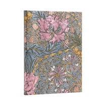 Carnet a couverture rigide morris chevrefeuille rose - ultra - ligne - 144 p.