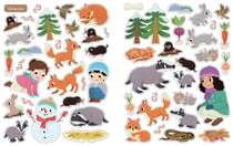Mes 500 autocollants en hiver