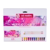 Set de 12 tubes peinture acrylique 12 ml + accessoires Talens Art Creation