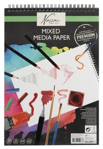 Bloc papier Nassau - 20 feuilles - Blanc - A4 - 300 g/m²