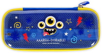 Trousse rectangulaire 2 compartiments Legami – Bleu – Monstre