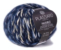 Pelote de fil à tricoter - Plassard - Paisible - Marine 27