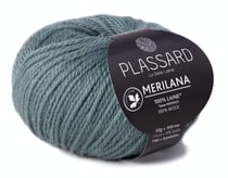 Pelote de fil à tricoter 100% laine - Plassard - Merilana - Vert-de-gris 94