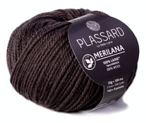 Pelote de fil à tricoter 100% laine - Plassard - Merilana - Anthracite 12