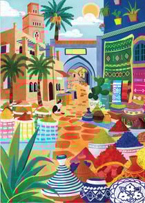 Puzzle 1000 Pièces - Ruelles d'orient par Caroline Lhôte