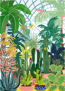 Puzzle 1000 Pièces - Serre tropicale par Caroline Lhôte