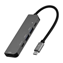 Hub USB-C 5 en 1 iClick - T'nB - Gris sidéral